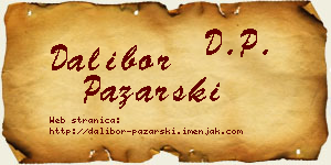 Dalibor Pazarski vizit kartica